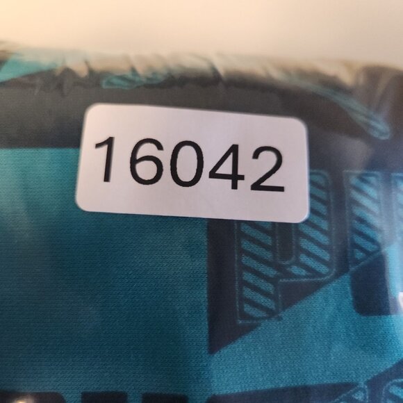 Puma Hoodie Men's Large Blue Allover Graphic Logo Pullover Fleece Sweatshirt - Picture 10 of 10